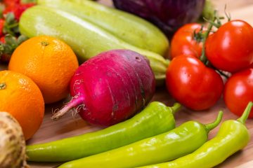 red and green chili peppers